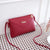 Women's Small Pu Leather Solid Color Elegant Classic Style Square Zipper Shoulder Bag Crossbody Bag