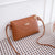 Women's Small Pu Leather Solid Color Elegant Classic Style Square Zipper Shoulder Bag Crossbody Bag