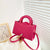 Women's Small Pu Leather Solid Color Elegant Classic Style Square Zipper Shoulder Bag Handbag Crossbody Bag