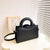 Women's Small Pu Leather Solid Color Elegant Classic Style Square Zipper Shoulder Bag Handbag Crossbody Bag