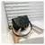 Women's Small Pu Leather Solid Color Elegant Semicircle Magnetic Buckle Crossbody Bag