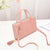 Women's Small Pu Leather Solid Color Elegant Square Zipper Shoulder Bag Handbag Crossbody Bag