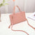 Women's Small Pu Leather Solid Color Elegant Square Zipper Shoulder Bag Handbag Crossbody Bag