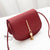 Women's Small Pu Leather Solid Color Elegant Tassel Oval Magnetic Buckle Crossbody Bag