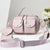 Women's Small Pu Leather Solid Color Elegant Zipper Handbag