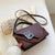 Women's Small Pu Leather Solid Color Fashion Chain Square Magnetic Buckle Crossbody Bag