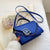 Women's Small Pu Leather Solid Color Fashion Chain Square Magnetic Buckle Crossbody Bag