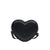 Women's Small Pu Leather Solid Color Fashion Heart-shaped Zipper Crossbody Bag