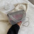 Women's Small Pu Leather Solid Color Fashion Rhinestone Chain Square Zipper Crossbody Bag