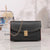 Women's Small Pu Leather Solid Color Fashion Square Flip Cover Crossbody Bag