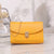 Women's Small Pu Leather Solid Color Fashion Square Flip Cover Crossbody Bag