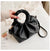 Women's Small Pu Leather Solid Color Fashion Square Magnetic Buckle Handbag Crossbody Bag Ruched Bag