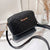 Women's Small Pu Leather Solid Color Fashion Square Zipper Crossbody Bag