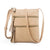 Women's Small Pu Leather Solid Color Fashion Square Zipper Crossbody Bag