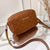 Women's Small Pu Leather Solid Color Fashion Square Zipper Crossbody Bag