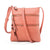 Women's Small Pu Leather Solid Color Fashion Square Zipper Crossbody Bag