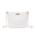 Women's Small Pu Leather Solid Color Fashion Square Zipper Crossbody Bag