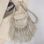 Women's Small Pu Leather Solid Color Fashion Tassel Shell Flip Cover Phone Wallet Crossbody Bag