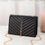 Women's Small Pu Leather Solid Color Fashion Tassel Square Magnetic Buckle Crossbody Bag