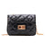 Women's Small Pu Leather Solid Color Lingge Streetwear Square Lock Clasp Shoulder Bag Crossbody Bag