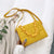 Women's Small Pu Leather Solid Color Streetwear Chain Square Magnetic Buckle Crossbody Bag