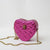 Women's Small Pu Leather Solid Color Streetwear Heart-shaped Zipper Shoulder Bag Crossbody Bag