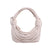 Women's Small Pu Leather Solid Color Streetwear Knot Thread Bundle Weaving Dumpling Shape Zipper Crossbody Bag