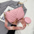 Women's Small Pu Leather Solid Color Streetwear Pillow Shape Zipper Shoulder Bag Crossbody Bag