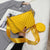 Women's Small Pu Leather Solid Color Streetwear Pillow Shape Zipper Shoulder Bag Crossbody Bag