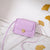 Women's Small Pu Leather Solid Color Streetwear Square Crossbody Bag