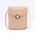 Women's Small Pu Leather Solid Color Streetwear Square Crossbody Bag