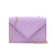 Women's Small Pu Leather Solid Color Streetwear Square Flip Cover Crossbody Bag