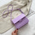 Women's Small Pu Leather Solid Color Streetwear Square Flip Cover Crossbody Bag