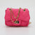 Women's Small Pu Leather Solid Color Streetwear Square Lock Clasp Crossbody Bag