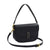 Women's Small Pu Leather Solid Color Streetwear Square Lock Clasp Handbag