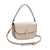 Women's Small Pu Leather Solid Color Streetwear Square Lock Clasp Handbag