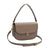 Women's Small Pu Leather Solid Color Streetwear Square Lock Clasp Handbag