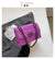 Women's Small Pu Leather Solid Color Streetwear Square Lock Clasp Underarm Bag