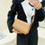 Women's Small Pu Leather Solid Color Streetwear Square Magnetic Buckle Crossbody Bag