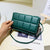 Women's Small Pu Leather Solid Color Streetwear Square Magnetic Buckle Crossbody Bag