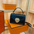 Women's Small Pu Leather Solid Color Streetwear Square Magnetic Buckle Handbag