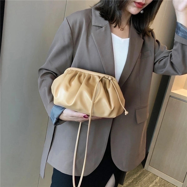 Women's Small Pu Leather Solid Color Streetwear Square Magnetic Buckle Shoulder Bag Handbag Crossbody Bag