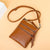 Women's Small Pu Leather Solid Color Streetwear Square Zipper Crossbody Bag