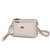 Women's Small Pu Leather Solid Color Streetwear Square Zipper Shoulder Bag Crossbody Bag