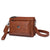 Women's Small Pu Leather Solid Color Streetwear Square Zipper Shoulder Bag Crossbody Bag