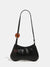 Women's Small Pu Leather Solid Color Streetwear Zipper Underarm Bag