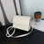 Women's Small Pu Leather Stripe Basic Square Flip Cover Crossbody Bag