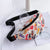 Women's Small Pu Leather Zebra Stripe Plaid Fashion Dumpling Shape Zipper Fanny Pack