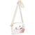 Women's Small Pvc Color Block Classic Style Oval Zipper Square Bag