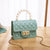 Women's Small Pvc Solid Color Fashion Square Lock Clasp Jelly Bag